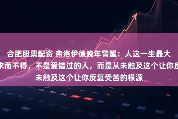 合肥股票配资 弗洛伊德晚年警醒：人这一生最大的不幸，不是求而不得，不是爱错过的人，而是从未触及这个让你反复受苦的根源